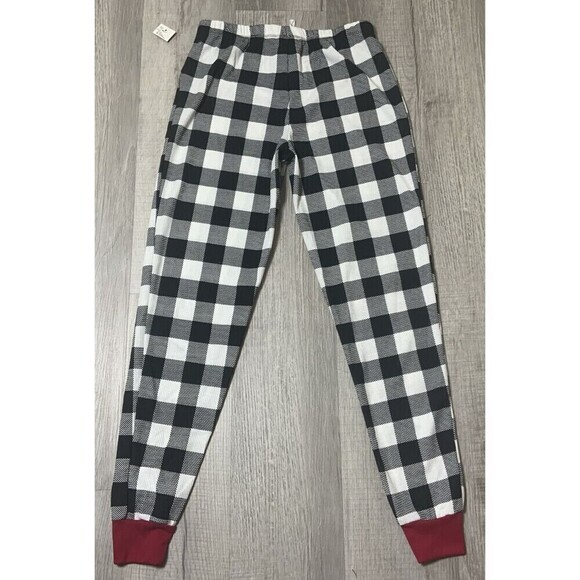 Family PJ's Women's Lounge Pants Black White Plaid Size XS  NEW - Picture 5 of 7